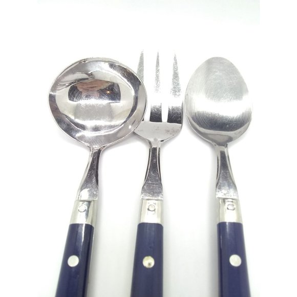 Vtg Life Time Stainless Korea Serving gravy ladle dinner fork & dinner spoon - Picture 11 of 12
